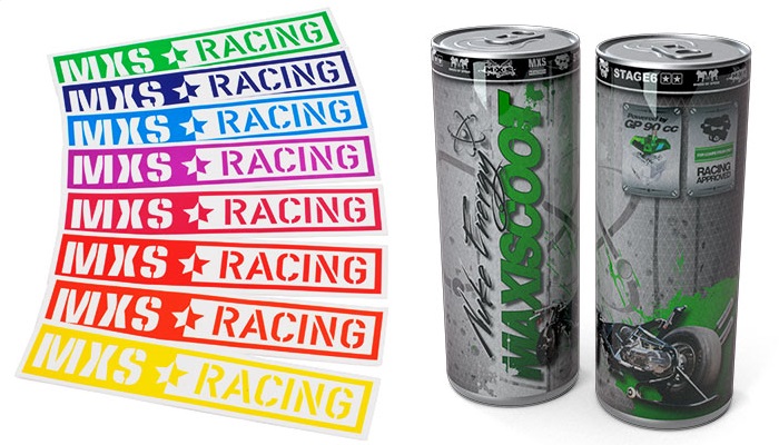 Stickers MXS Racing - Boisson énergisante Nuke Energy