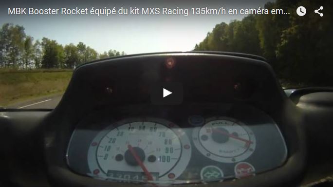 Booster Rocket en 70 cc MXS Racing à 135 km/h !