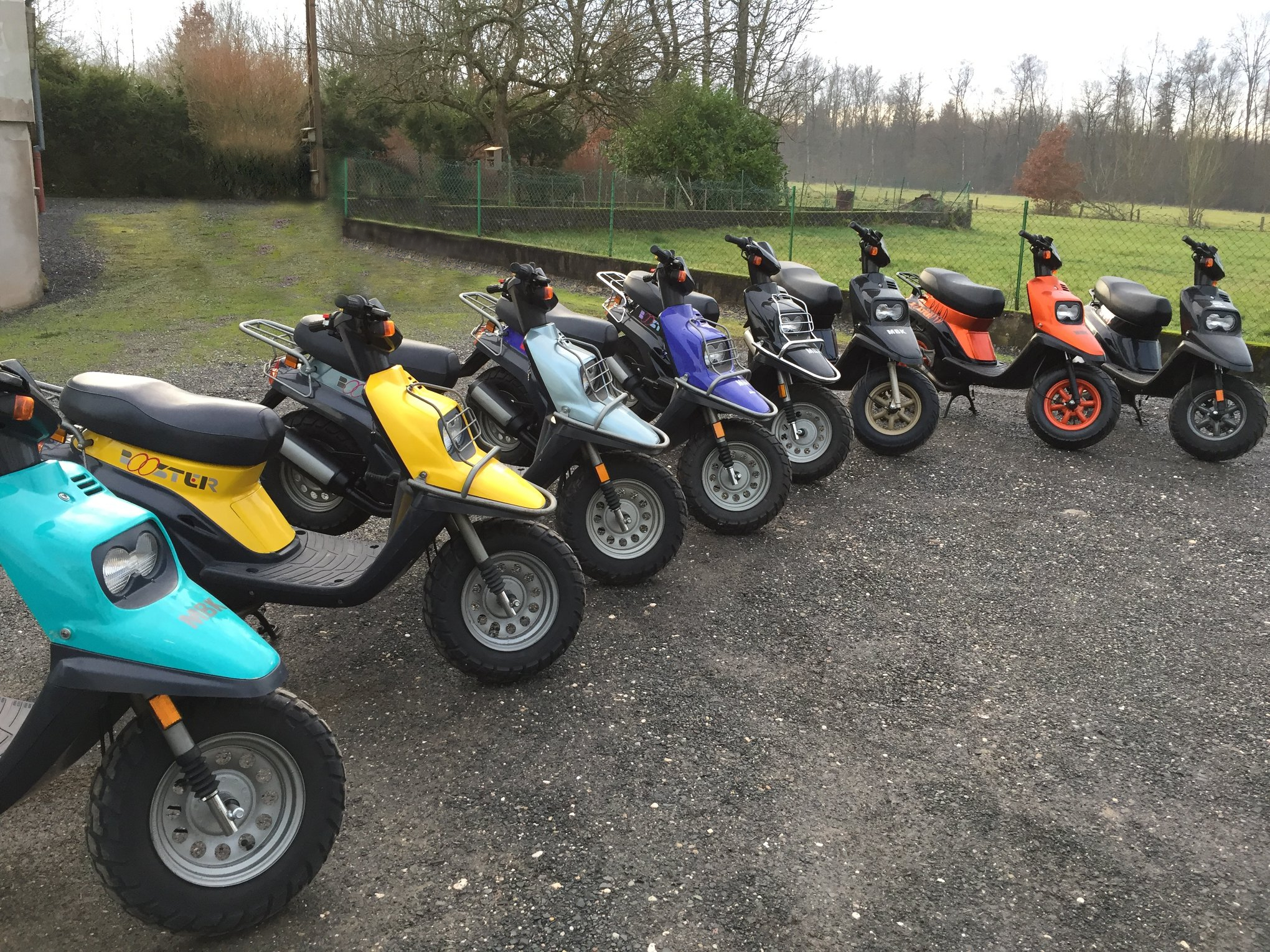 Coloris des MBK Booster 3VL